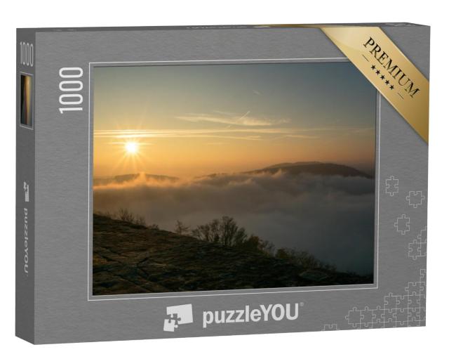 Puzzel 1000 stukjes „Inversie weersituatie aan de Edersee met zonsopgang“