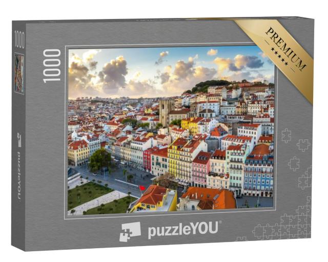 Puzzel 1000 stukjes „Oude wijk Alfama, Lissabon, Portugal“