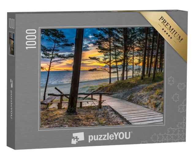 Puzzel 1000 stukjes „Jurmala aan de Baai van Riga in de Baltische Zee, Letland“