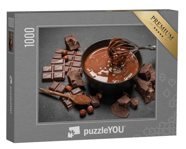 Puzzel 1000 stukjes „Gesmolten chocolade“