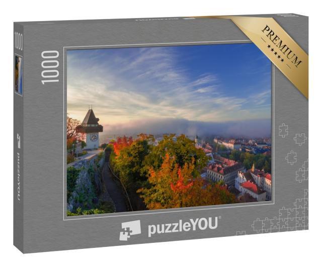 Puzzle 1000 Teile „Grazer Uhrturm auf dem Schloßberg, Österreich“