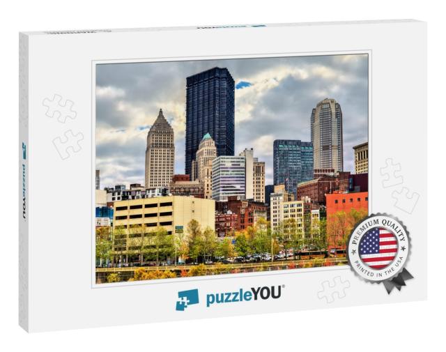 Skyscrapers in Downtown Pittsburgh. Pennsylvania, United... Jigsaw Puzzle