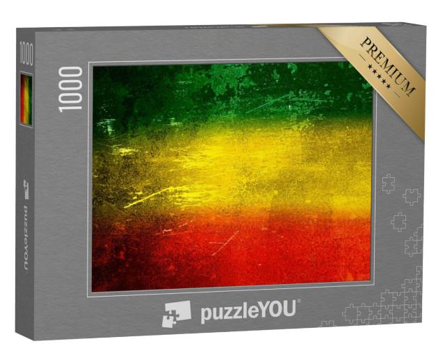 Puzzel 1000 stukjes „Achtergrondtextuur: groen, geel, rood“