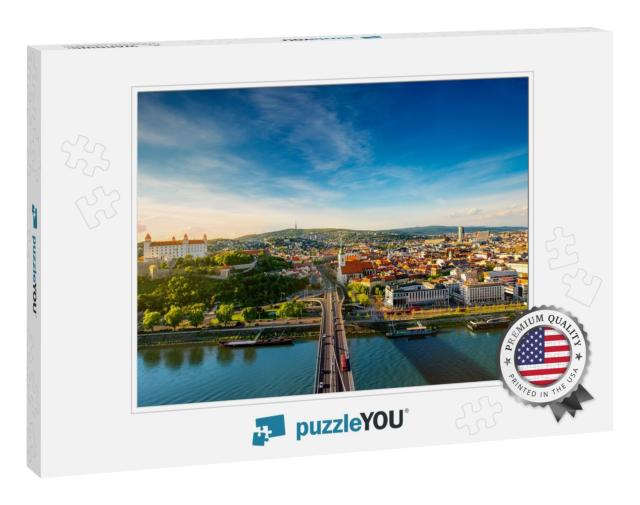 Bratislava Aerial Cityscape View on the Old Town with Sai... Jigsaw Puzzle