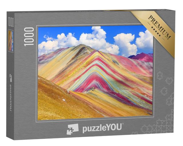 Puzzel 1000 stukjes „Montana de Siete Colores of Regenboogberg, Cusco, Peru“