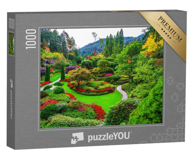 Puzzel 1000 stukjes „Butchart Gardens - Tuinen op Vancouver Eiland“