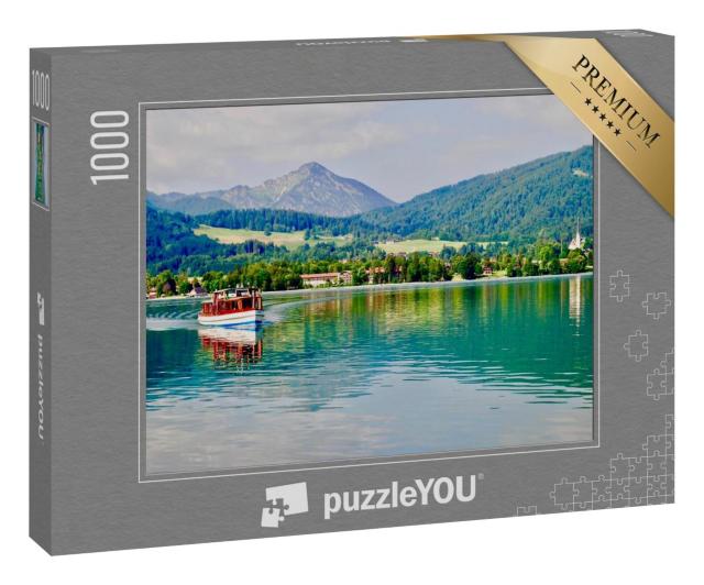 Puzzle 1000 Teile „Malerischer Tegernsee in Bayern, Deutschland“