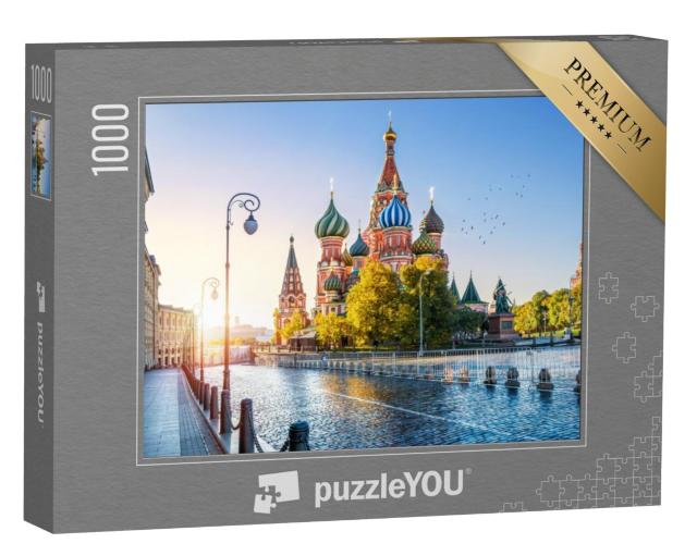 Puzzel 1000 stukjes „Sint-Basiliuskathedraal op het Rode Plein in Moskou“