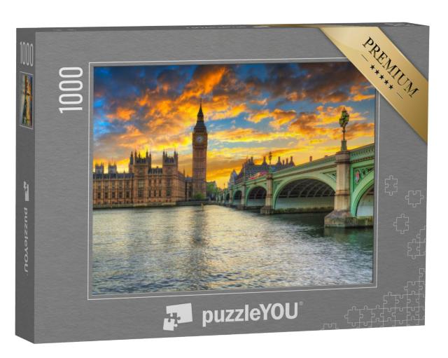 Puzzel 1000 stukjes „Big Ben en Westminster Palace, Londen, Verenigd Koninkrijk“