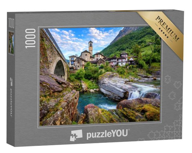 Puzzel 1000 stukjes „Traditionele stenen huizen“