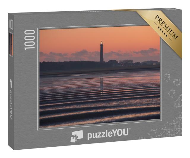 Puzzle 1000 Teile „Leuchtturm von Norderney bei Sonnenaufgang“