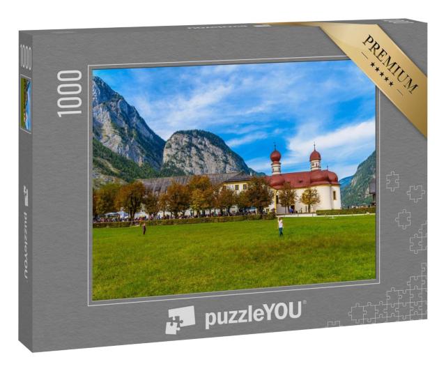 Puzzle 1000 Teile „St. Bartholomäus Kirche am Königsee bei Berchtesgaden“