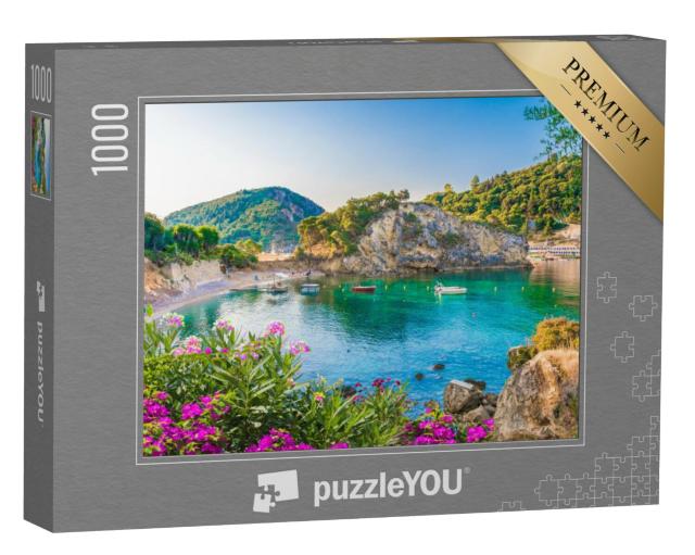 Puzzel 1000 stukjes „Baai van Paleokastritsa op het eiland Corfu, Griekenland“