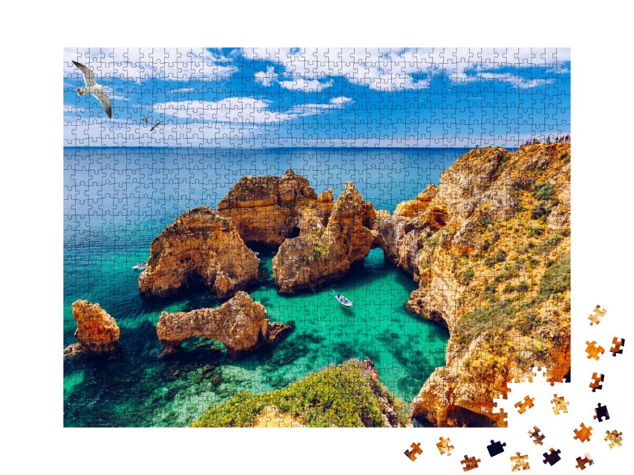 Puzzle 1000 Teile „Felsformation Ponta da Piedade, Algarve-Region, Portugal“
