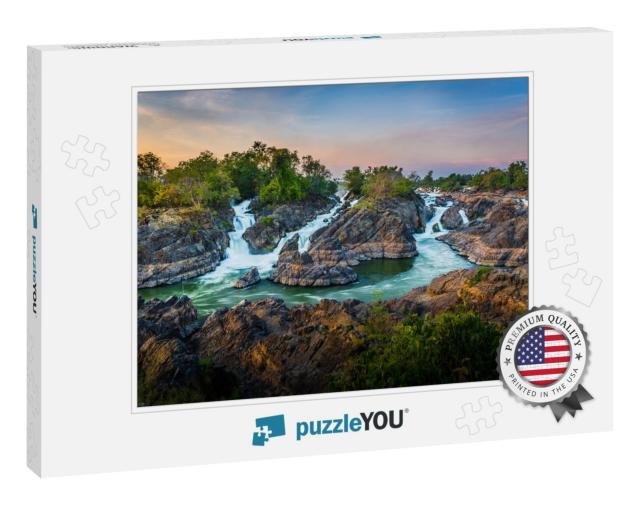 4000 Islands is Very Beautiful & Crazy River At Champasak... Jigsaw Puzzle