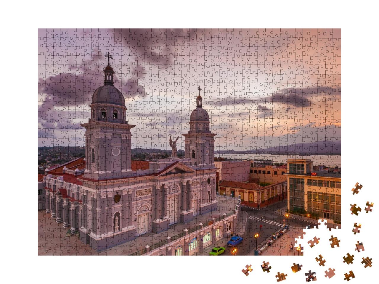 Puzzle 1000 Teile „Kathedrale Nuestra Senora de la Asuncion, Santiago de Cuba, Kuba“