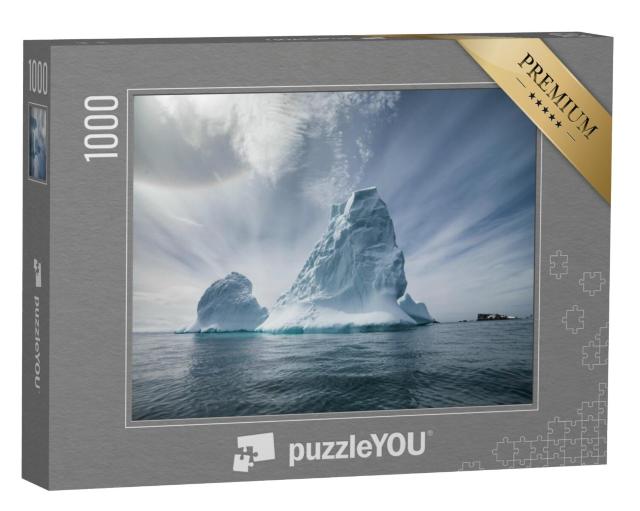 Puzzel 1000 stukjes „Antarctica en ijsberglandschappen, poolgebieden van de aarde“