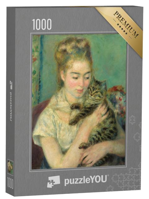 Puzzel 1000 stukjes „Auguste Renoir - Vrouw met kat“