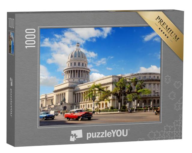 Puzzel 1000 stukjes „Capitoolgebouw, Havana, Cuba“