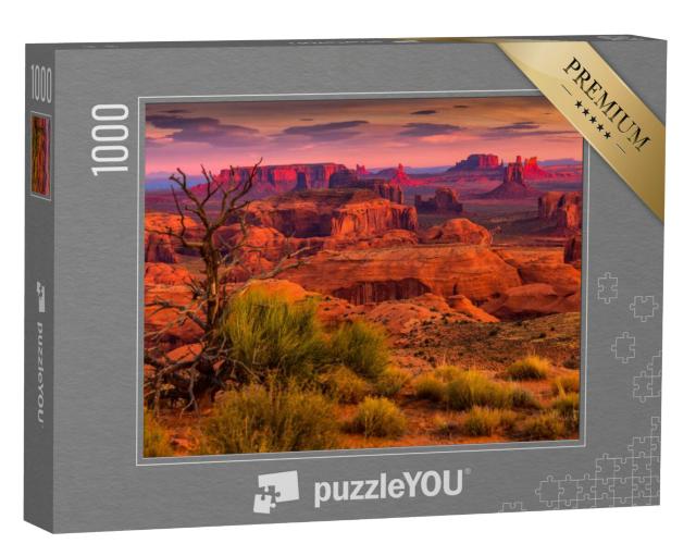 Puzzel 1000 stukjes „Zonsopgang in Hunts Mesa, Arizona, Verenigde Staten“