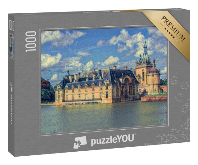 Puzzle 1000 Teile „im Stil von Paul-Cezanne - Chateau de Chantilly - Puzzle-Kollektion Künstler & Gemälde“