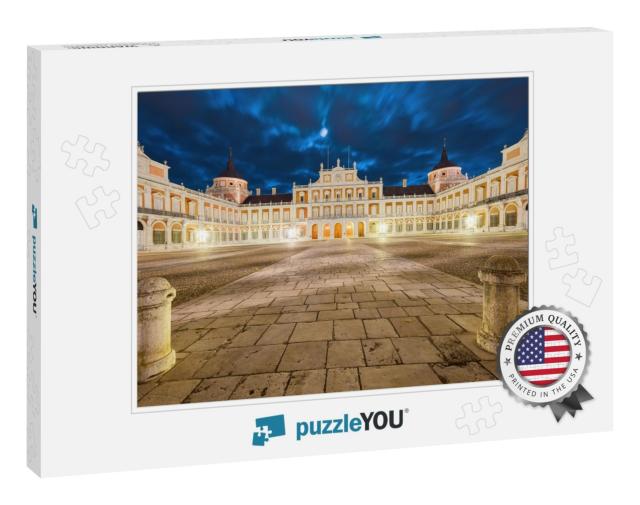 Royal Palace of Aranjuez, Main Court At Night. Community... Jigsaw Puzzle