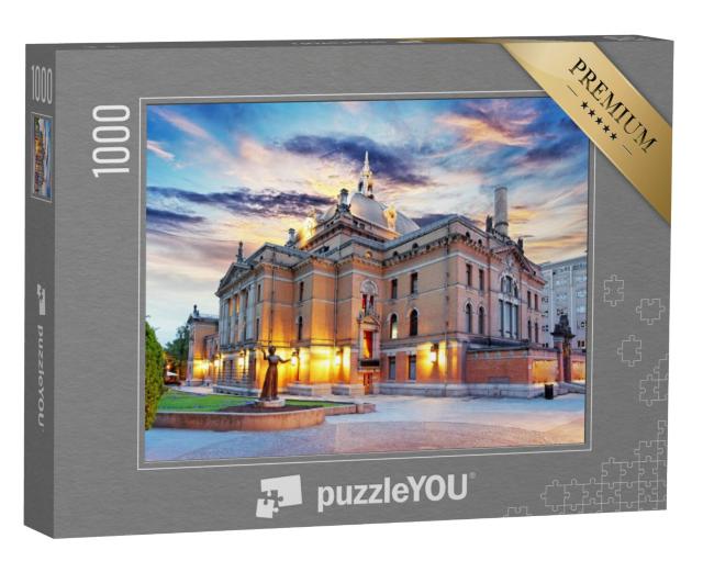 Puzzel 1000 stukjes „Oslo - Nationaal Theater, Noorwegen“