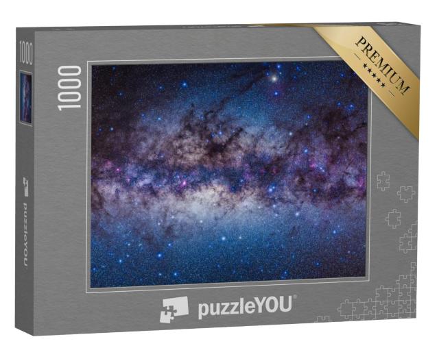 Puzzel 1000 stukjes „Melkweg aan de nachtelijke hemel“