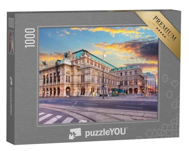 Puzzel 1000 stukjes „Staatsopera bij zonsopgang, Wenen, Oostenrijk“