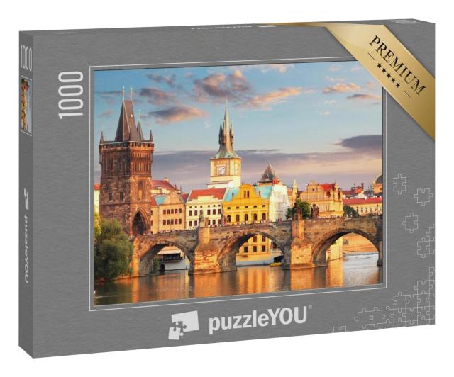 Puzzle 100 Teile „Prag - Karlsbrücke, Tschechische Republik“