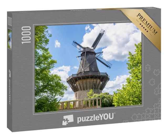 Puzzle 1000 Teile „Windmühle vom Park Sanssouci, Potsdam, Deutschland“