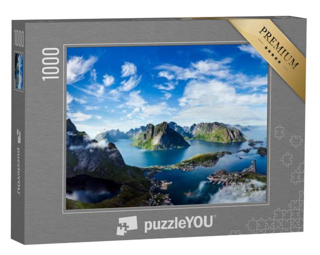 Puzzel 1000 stukjes „De Lofoten, archipel in de regio Nordland, Noorwegen“