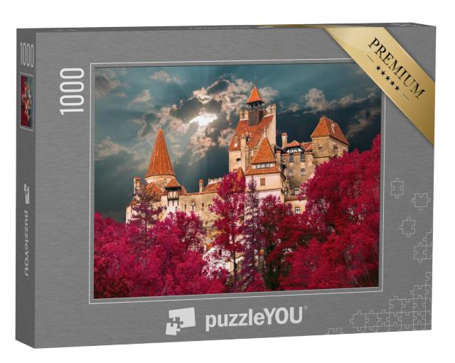 Puzzel 1000 stukjes „Kasteel van graaf Dracula bij de stad Bran“