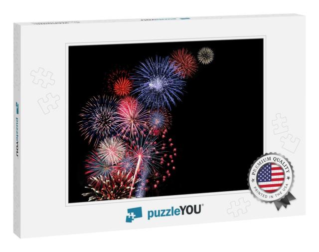 Huge Colorful Fireworks Display... Jigsaw Puzzle