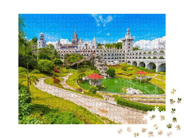 Puzzle 1000 Teile „Das katholische Simala-Heiligtum in Sibonga, Cebu, Philippinen“