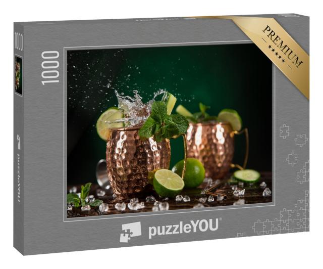 Puzzle 1000 Teile „Moscow Mule in Kupferbechern“