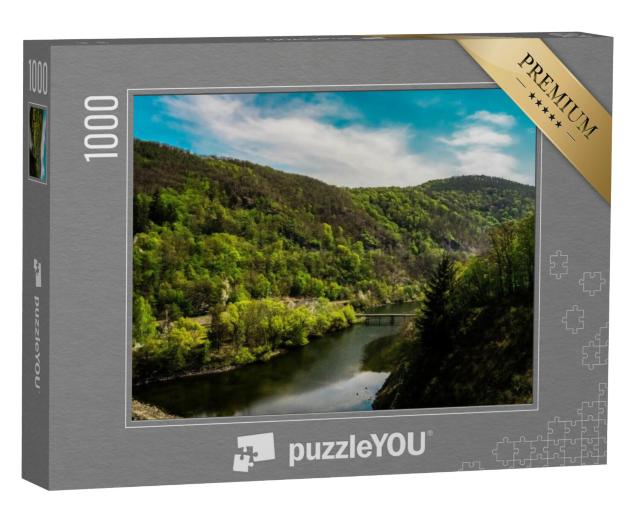 Puzzel 1000 stukjes „Natuur aan de Edersee in Hessen, Duitsland“