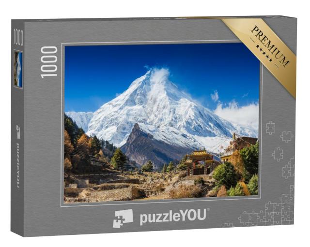 Puzzel 1000 stukjes „De berg Manaslu in de Himalaya, Nepal“