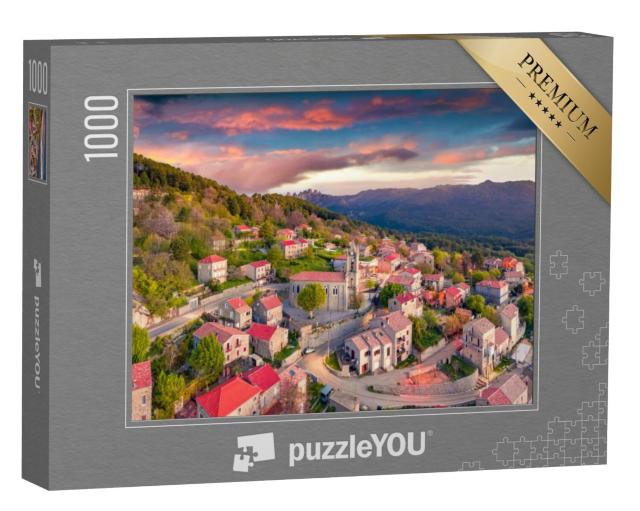 Puzzel 1000 stukjes „Ochtendzicht van het eiland Corsica, Frankrijk, Europa“