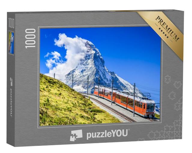 Puzzel 1000 stukjes „Gornergratbaan op de Matterhorn, Zwitserland“