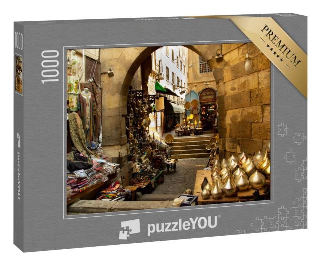 Puzzle 1000 Teile „Souk von Kairo, Markt in Ägypten“