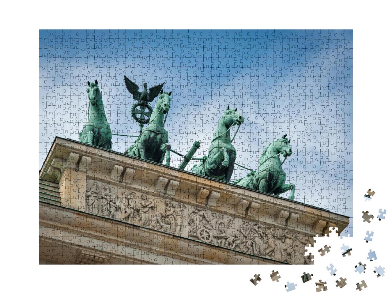 Puzzle 1000 Teile „Detailaufnahme: Brandenburger Tor, Berlin, Deutschland“