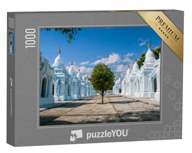 Puzzel 1000 stukjes „Verbluffende architectuur van de Kuthodaw Pagode, Mandalay, Myanmar“