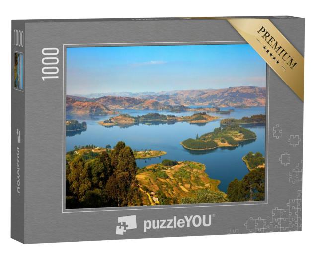 Puzzel 1000 stukjes „Meer van Bunyonyi, Oeganda“