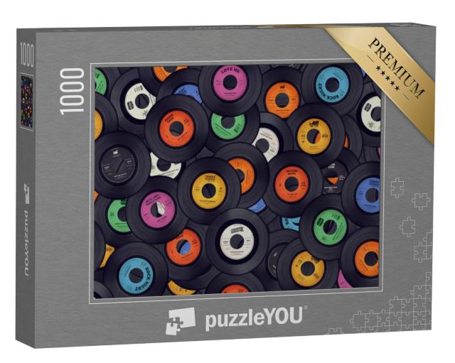 Puzzel 1000 stukjes „Vinyl platen“