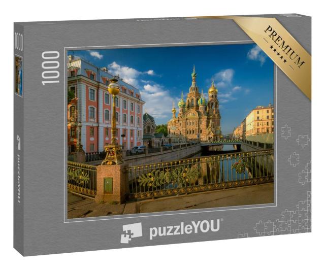Puzzle 1000 Teile „Kirche der Auferstehung, Sankt Petersburg, Russland“