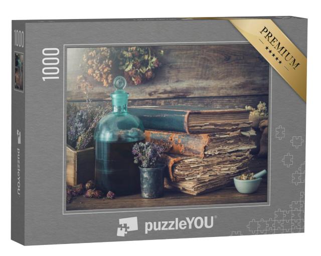 Puzzel 1000 stukjes „Kruidenkennis in oude boeken“