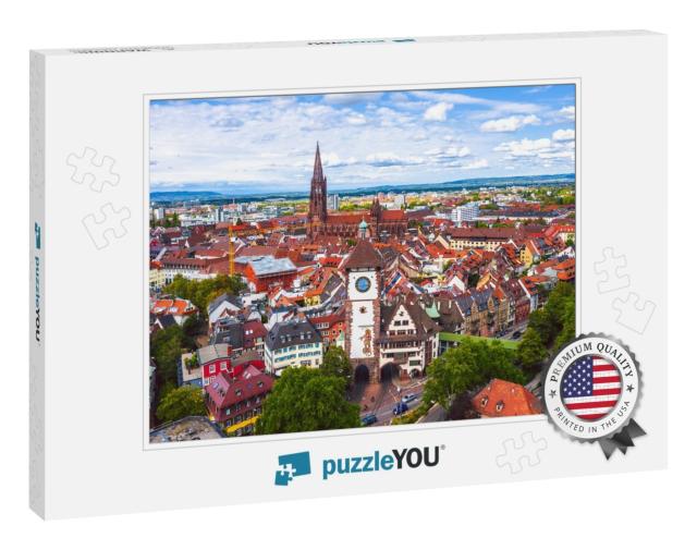 View Over Freiburg in Breisgau, Germany... Jigsaw Puzzle