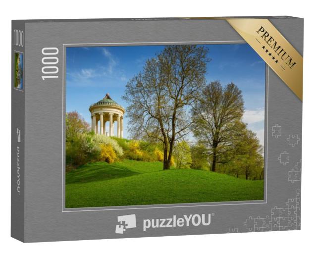 Puzzel 1000 stukjes „Monopteros Tempel in de Engelse Tuin, München“