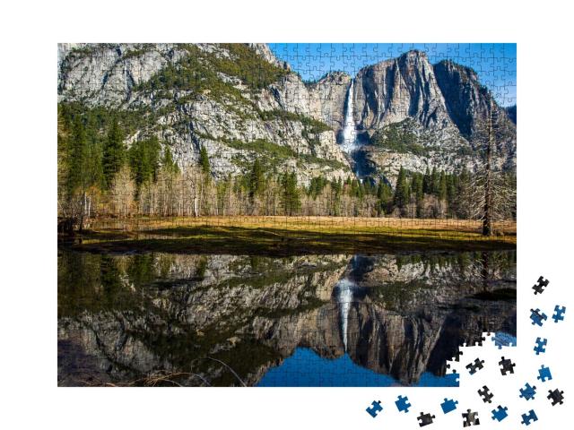 Puzzle 1000 Teile „Yosemite Fall, Kalifornien, USA“